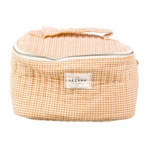 Brand new with tag yellow Sezane cosmetic bag